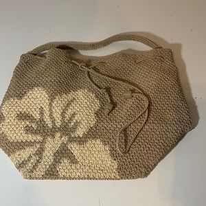 Liz Claiborne Woven Drawstring Bag